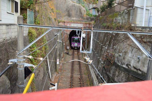 極楽寺駅付近