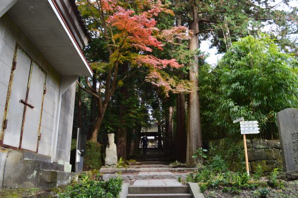 正統院前の紅葉