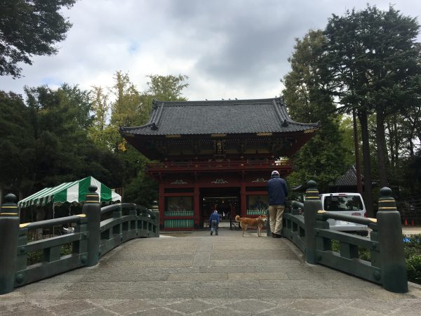 根津神社　神橋と楼門